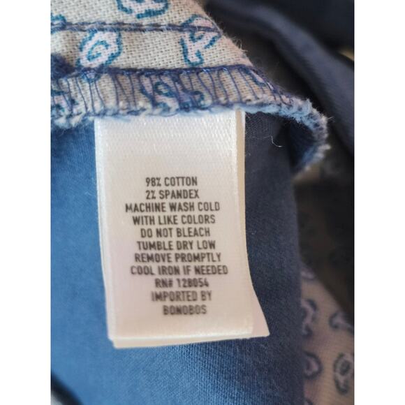 Bonobos Men's Slim Teal Blue Chino Preppy Golf Flat Front Pants Size 30x32 A0012 - Picture 4 of 6